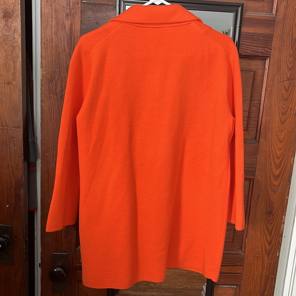 J.Crew 365 Womens Orange Open Front Cardigan Sweater Size Small - Picture 6 of 6